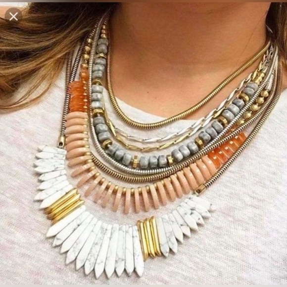 Stella & Dot Ezra Statement Necklace - Picture 1 of 7